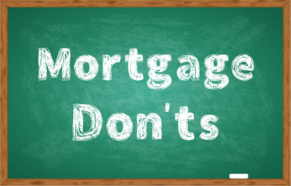 Mortgage Don'ts Chalkboard