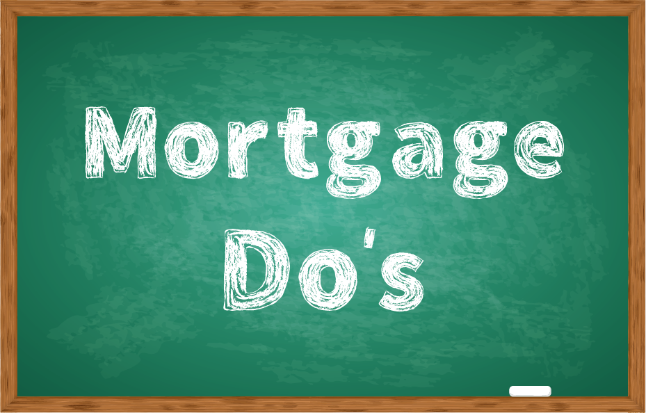 Mortgage Dos Chalkboard